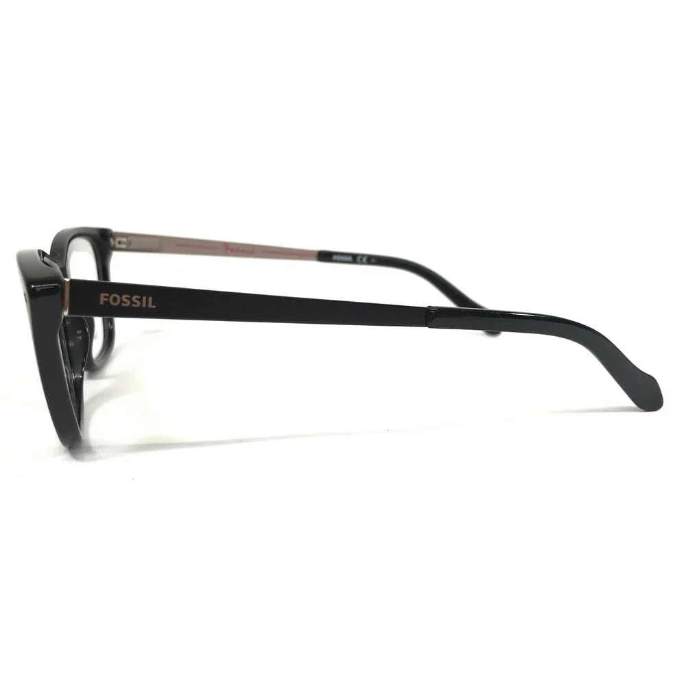 Fossil Eyeglasses Frames FOS6031 263 Black Grey Cat Eye Full Rim 54-14-145